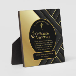 Gewijde priester gift pastor diaken wijding aangep fotoplaat