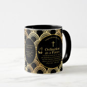 Gewijde priester gift pastor diaken wijding aangep mok (Voorkant rechts)