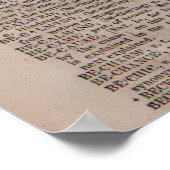 Gewijzigd Art Funky Giraffe Poster (Hoek)