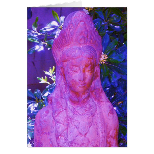 Gewijzigd blauw Quan Yin Statue (Voorkant)