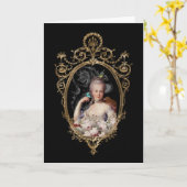 Gewijzigd jong Marie Antoinette frans portait Car Kaart (Gele Bloem)