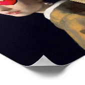 Gewijzigd kunstmeisje met een parel die verdiende  poster (Hoek)