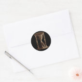 gewijzigd licht Steampunk Alchemy Hourglass Ronde Sticker (Envelop)