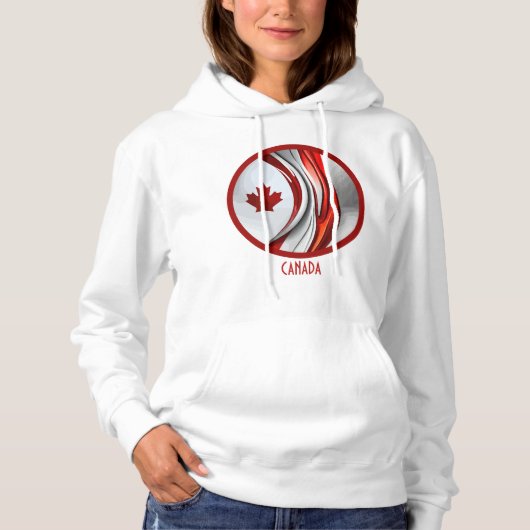Gewijzigd mappenblad: een creatieve Canadese twist Hoodie (Voorkant)