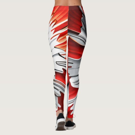 Gewijzigd mappenblad: een creatieve Canadese twist Leggings (Achterkant)