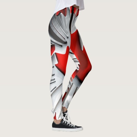 Gewijzigd mappenblad: een creatieve Canadese twist Leggings (Rechts)