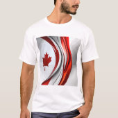 Gewijzigd mappenblad: een creatieve Canadese twist T-shirt (Voorkant)