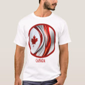 Gewijzigd mappenblad: een creatieve Canadese twist T-shirt (Voorkant)