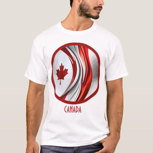 Gewijzigd mappenblad: een creatieve Canadese twist T-shirt (Voorkant)