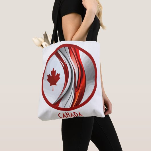 Gewijzigd mappenblad: een creatieve Canadese twist Tote Bag (Dichtbij)