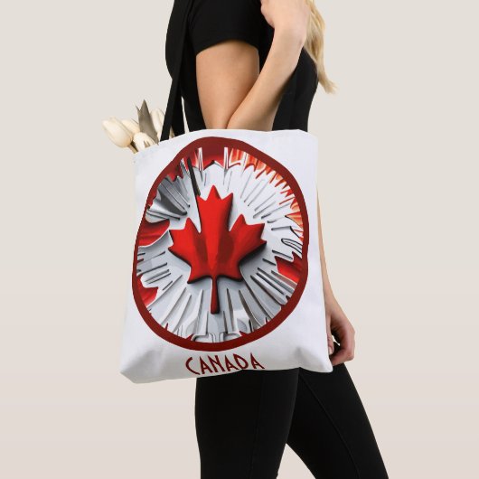 Gewijzigd mappenblad: een creatieve Canadese twist Tote Bag (Dichtbij)