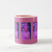 Gewijzigde blauwe en roze Qwan Yin Coffee Cup Tweekleurige Koffiemok (Center)