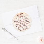 Gewijzigde Boek sticker (Envelop)
