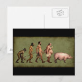 Gewijzigde evolutie briefkaart (Voorkant / Achterkant)