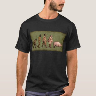 Gewijzigde evolutie t-shirt