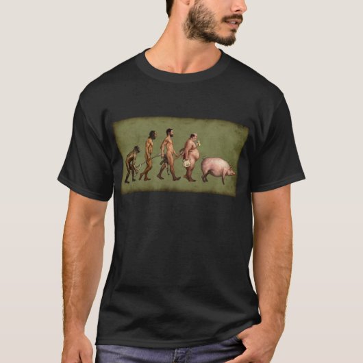 Gewijzigde evolutie t-shirt (Voorkant)