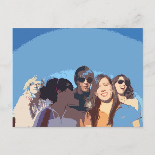 gewijzigde groep in ballpark briefkaart (Voorkant)