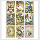  gewijzigde kunst Dragons maidens sprookkunst Sticker (Vel)