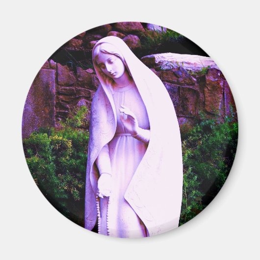 Gewijzigde Paarse Maagd Maria Magneet (Voorkant)