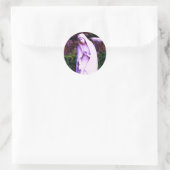 Gewijzigde Paarse Maagd Mary Ronde Sticker (Tas)