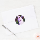Gewijzigde Paarse Maagd Mary Ronde Sticker (Envelop)