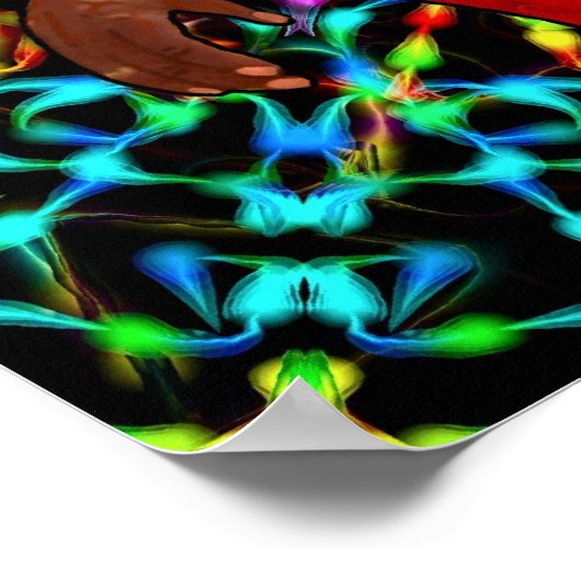 Gewijzigde perceptie van een Heilige Man Poster (Hoek)