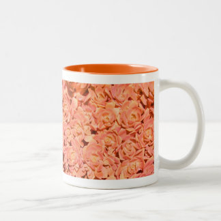 Gewijzigde Perzik Gebloemde Succulenten Koffiekop Tweekleurige Koffiemok