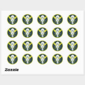 Gewijzigde ROJ-patch Ronde Sticker (Vel)