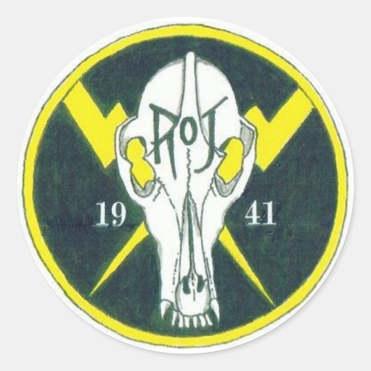 Gewijzigde ROJ-patch Ronde Sticker (Voorkant)