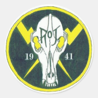 Gewijzigde ROJ-patch Ronde Sticker