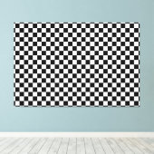Gewikkeld canvas zwart & wit afdruk (Insitu (Houten vloer))