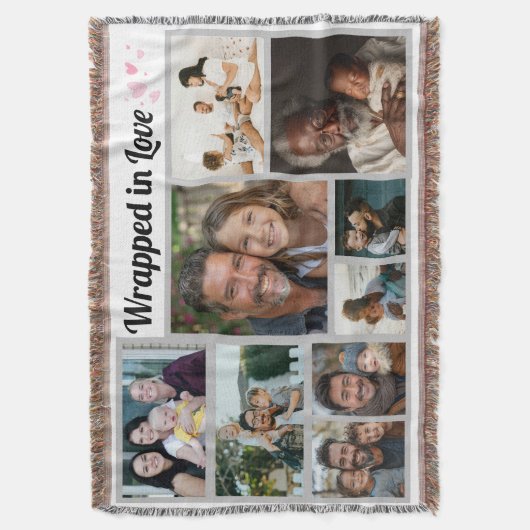 "Gewikkeld in Liefde" Worpdeken Deken (Voorkant Verticaal)