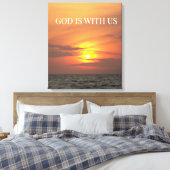 Gewikkeld in ochtendlicht canvas afdruk (Insitu (Slaapkamer))