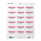 Gewikkeld met Adresetiketten voor de liefdesvakant Etiket (Full Sheet)