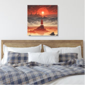 gewikkeld oud canvas afdruk (Insitu (Slaapkamer))