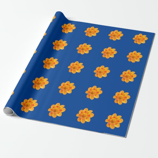 Gewikkeld papieren bloem cadeaupapier (Uitgerold)