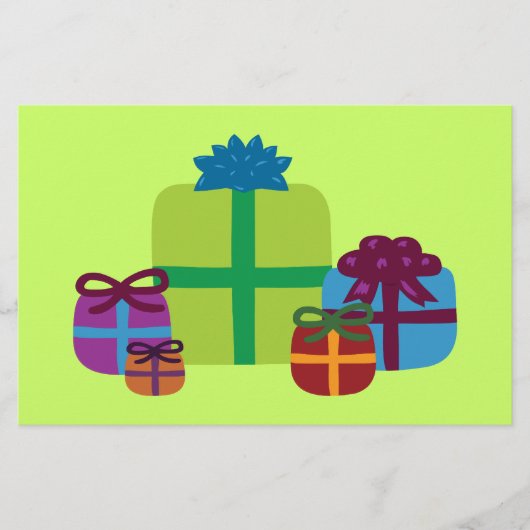 Gewikkelde cadeaus briefpapier (Voorkant)