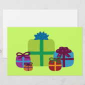Gewikkelde cadeaus briefpapier (Voorkant / Achterkant)