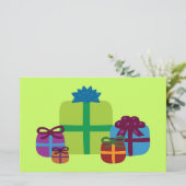 Gewikkelde cadeaus briefpapier (Staand voorkant)