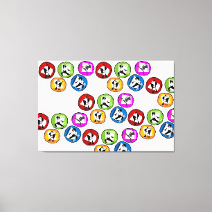 gewikkelde zwarte gordel voor martiumkunst in canv canvas afdruk