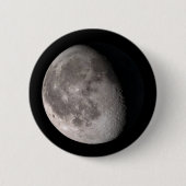 Gewilde bruine maan ronde button 5,7 cm (Voorkant)