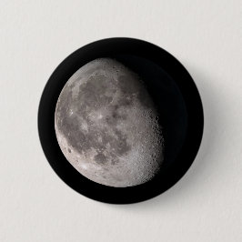 Gewilde bruine maan ronde button 5,7 cm