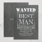 Gewilde Getuige Bruidsjonker Grappig Voorstel (Voorkant / Achterkant)