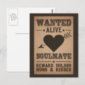 GEWILDE LEVEND: SOULMATE briefkaart (Voorkant / Achterkant)