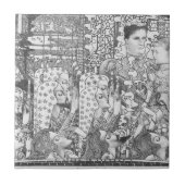 Gewogen Gouda 1897 Jan Toorop. Tegeltje (Voorkant)