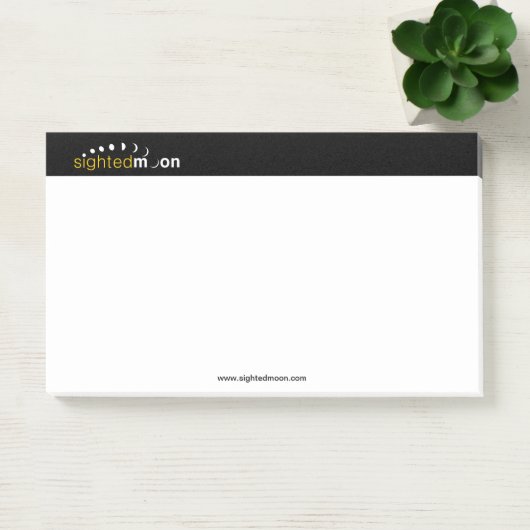 Gewogen maan Logo 10X6 Post-it® Notes (Kantoor)