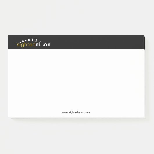 Gewogen maan Logo 10X6 Post-it® Notes (Voorkant)