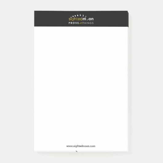 Gewogen Moon Logo bewijst alles Post-it® Notes (Voorkant)