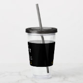 Gewogen Moon toont Alle dingen Citaat Acryl Drinkbeker (Links)