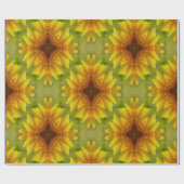 Gewogen zonnebloemen.... cadeaupapier (Vlak)